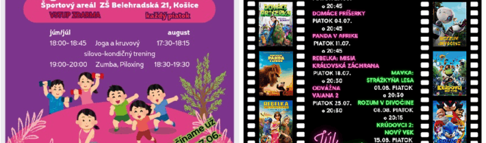 Letné kino 2025 a Leto v pohybe 2025